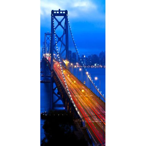 Night Bridge, intissé photo mural, 90 x 202 cm, 1 part (1/3)
