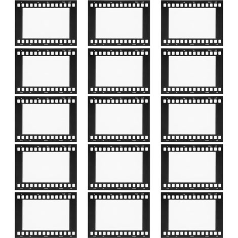 Cadre photo vintage en papier, 15 pièces, style pellicule, facile à