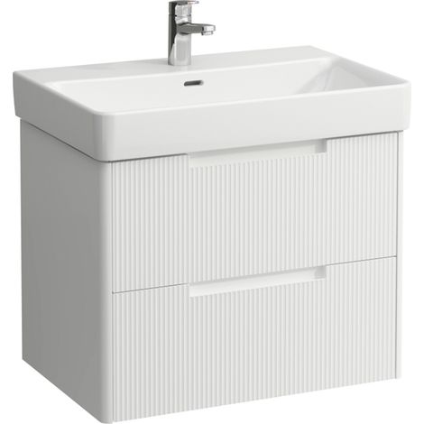 LAUFEN Juna Meuble sous-lavabo, 2 tiroirs, système de rangement