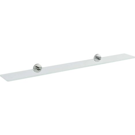 Sapho X-Round - Ablage, Länge 90 cm, Klarglas/Chrom XR009-18 (1/2)