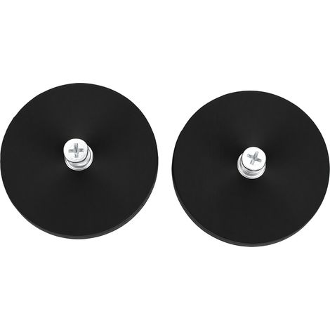 Magneti rivestiti in gomma, di 6,6 cm di diametro, con base magnetica antigraffio per il fissaggio di luci targa, telecamere e pietre. (1/5)