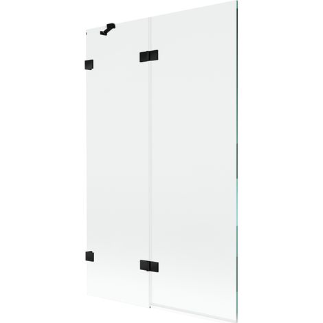 Mexen Lunar pare-douche 2 battants gauche 110 x 150 cm, transparent, noir - 897-110-100-70-00-L (1/5)