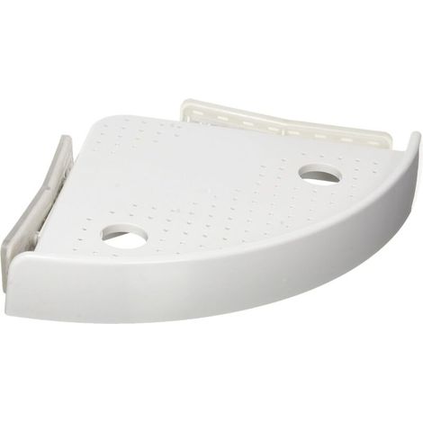 Étagère d'angle pour salle de bain – Design compact et moderne, en acier inoxydable brossé 30 × 30 cm, livrée avec fixation murale