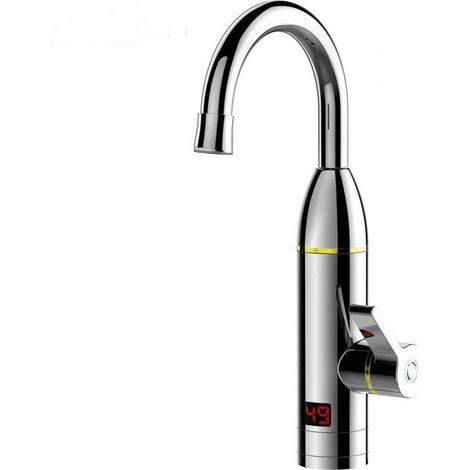 Robinet d'eau Chaude électrique Robinet d'eau Chaude de Cuisine, robinets de Chauffage d'eau sans réservoir et Rapide - Robinet d'eau Chaude électrique Rotatif à 360 degrés avec Affichage (1/3)