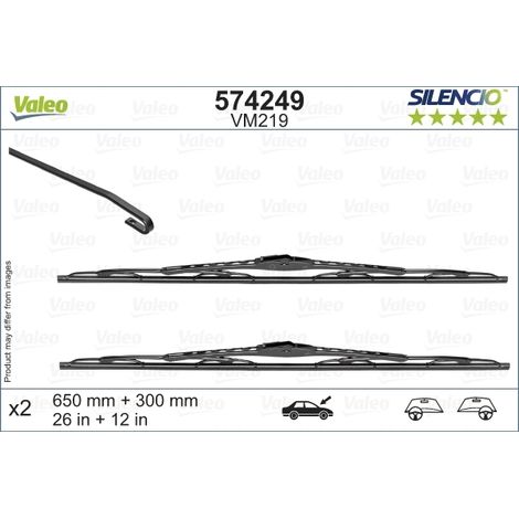 Balai d'essuie-glace Valeo 574249 NISSAN 288903VF0A 288903VF1A