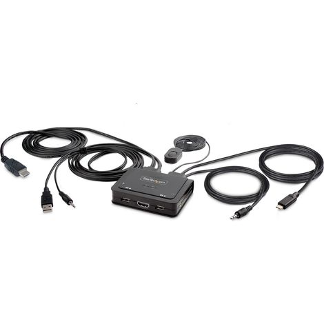 StarTech.com C2-H46-UAC-CBL-KVM switch per keyboard-video-mouse (kvm) Nero (1/4)