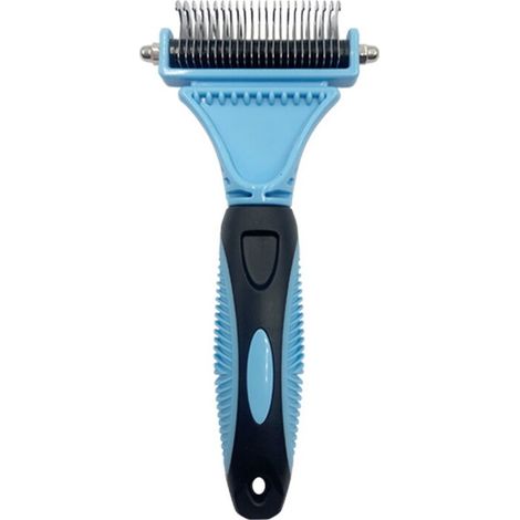 Brosse Chien, Brosse pour Chats, Peigne anti Poils Animaux, Râteau de Toilettage - Enlever 96% des Poils Morts et Nuds, Déméloir Professionnel pour les poils longs / courts(bleu,188.62.4cm) (1/5)