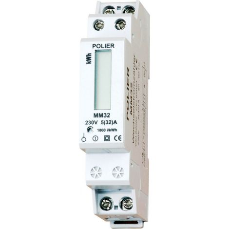 polier MM32LM contador modular monofásico 45A preciso