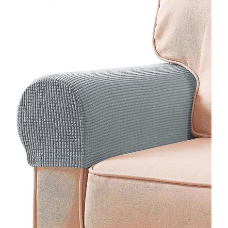 Accoudoirs élastiques, chaises en spandex, accoudoirs, gants et épingles à torsade (gris clair) (1/5)