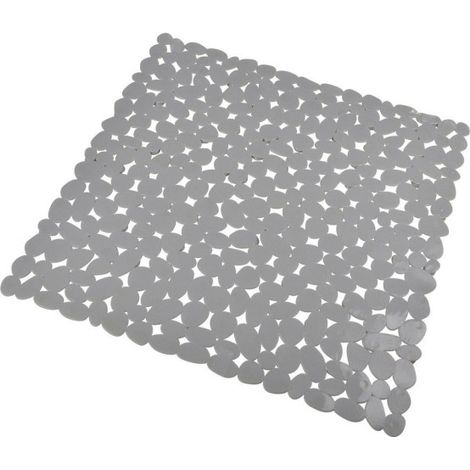 Fond de Douche Galets "Vitamine II" 52x52cm Gris Clair