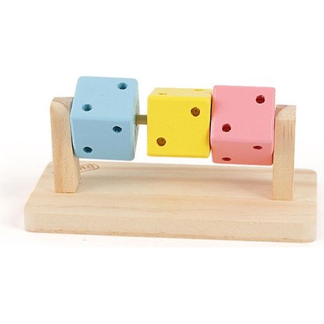 Blocs de bois à mâcher pour petits rongeurs (chinchilla, cochon d'Inde, hamster, lapin)