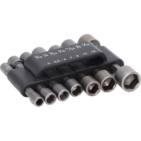 Jeu de 14 embouts douilles de vissage pour perceuse, acier 40CR, queue hexagonale 1/4in, adaptateur pour bricolage (1/5)