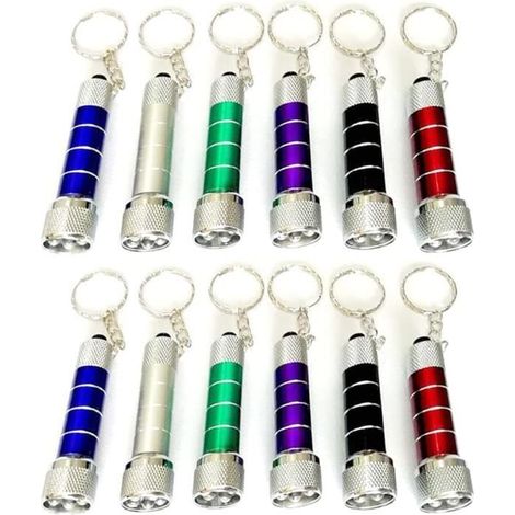Mini LED Porte Clés Lampe de Poche,12 PCS Camping Lampe Porte Clef Lampe Torche, Enfants Adulte Activité Plein Air Randonnée Chasse (1/4)