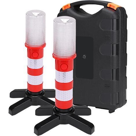 Feu Avertisseur Pour Véhicule Feu D'Avertissement Portable Magnétique Multifonctionnel 3 Modes Équipement Automobile Extérieur,Pour Travaux De Service, Moto, Camping Car, Bateau Et Flotte Commerci (1/5)