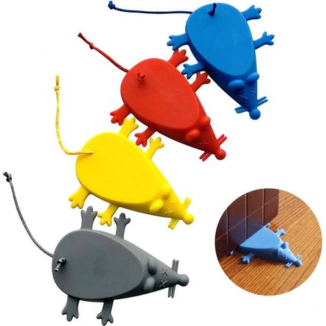 4 butées de porte anti-pincement - Silicone universel4(couleur) (1/5)