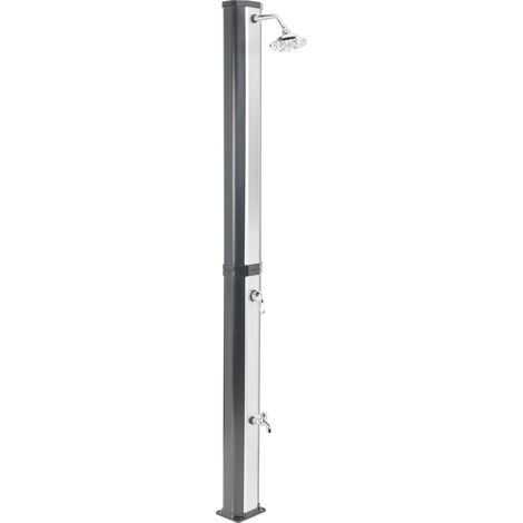 Freestanding Outdoor Solar Shower TOPOCALMA Silver