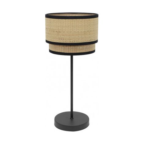 Sobremesa Roque 1xe14 Natural/negro 41x18x18 Cm (1/2)