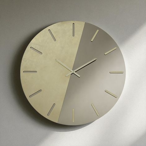 Orologio da parete MACK rotondo D60 cm bicolore Bronzo e Oro (1/3)