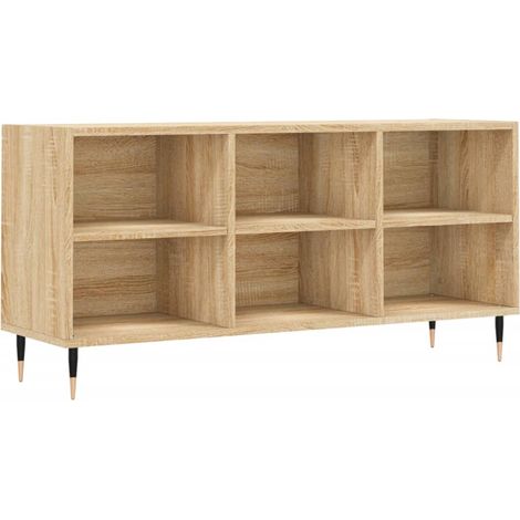 Mobile TV multimediale scaffale TV credenza TV sala da pranzo soggiorno camera da letto rovere Sonoma 1035 x 30 x 50 cm legno ingegnerizzato marrone 020027456