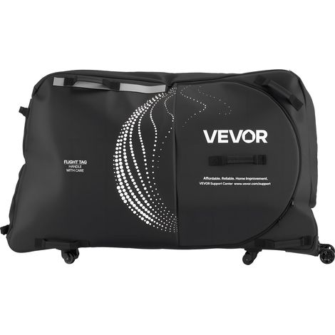 Housse Transport Vélo Empattement 130 cm Sac Transport Vélo de Route pour Transport en Avion, Activités Plein Air, avec Cadenas TSA, Plaques de Support, Protection et Stabilisation de Fourche (1/5)