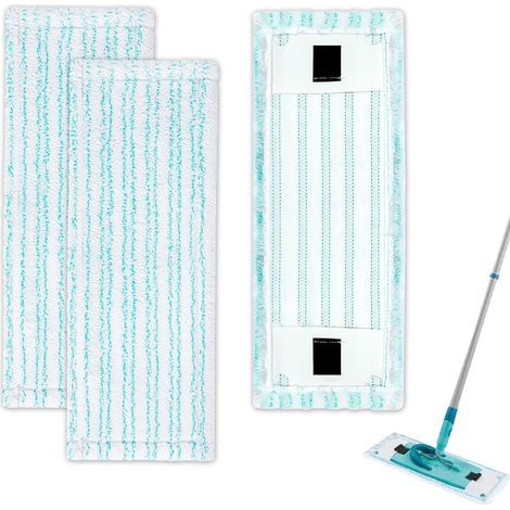 3 Pièces Serpillères de Rechange Kit pour Leifheit Clean Twist M Ergo Micro Duo,38x15cm Serpillères en Microfibre pour Leifheit Balais à Franges Remplacement Housses de Rechange pour Tous Les Sols (1/5)