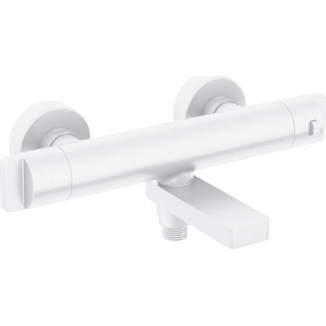 Mitigeur thermostatique de baignoire Deante en laiton blanc