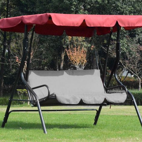 Coussin De Balancelle Extérieur - 150 X 50 X 10 Cm - Tissu Polyester 190T Imperméable - Pour Balancelle À 3 Places - 1 Pièce (1/5)