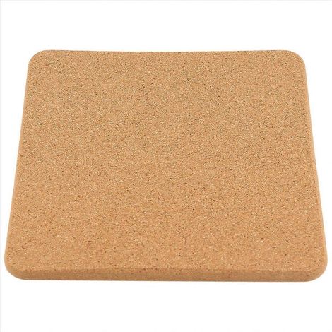 Haute density thick carré cork tampon pour plats, 8 pouces (1/5)