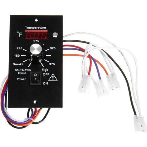 Controller di sistema stufa a pellet di legno Traeger, display digitale, con sensore di temperatura incorporato, e un controller (1/5)