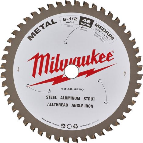 Milwaukee Lama per Sega Circolare 165 mm 48 denti (1/2)