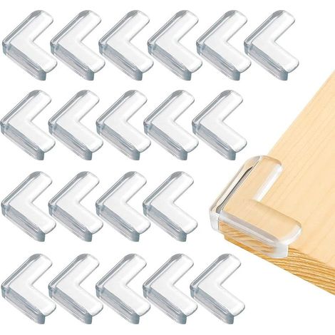 20PCS Protege Coin de Table, Protection Meuble, Protecteur Transparent des Coins pour Securite Bebe Maison (1/5)