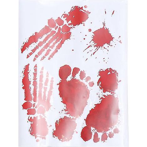 Lot de 8 autocollants muraux d'Halloween pour décorations d'Halloween (1/3)