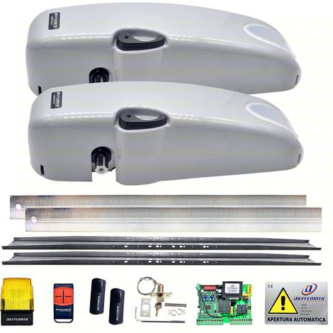 Kit Automazione Basculante Contrappeso 2 Motori Lampeggiante Fotocellule Sblocco