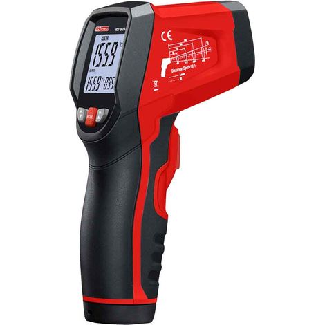 Rs Pro – Thermomètre infrarouge max. +1000°C – Rapport optique 20:1 – Plage de mesure -50°C à +1000°C – Résolution 0,1°C - RS-836