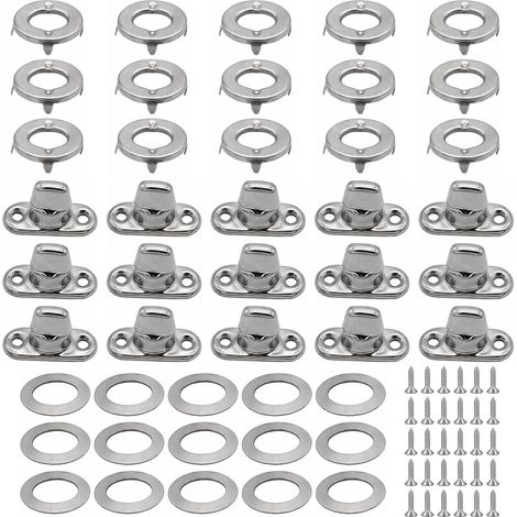 15 Œillets Ovales Twist Verrouiller Boucle De Serrure avec Bouton Rotatif (1/5)
