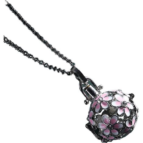 Pendentif Porte Huile Essentielle - Locket Rond avec Compartiment pour Diffusion - Bijou Aromathérapie pour Femme - 1 Pièce (1/5)
