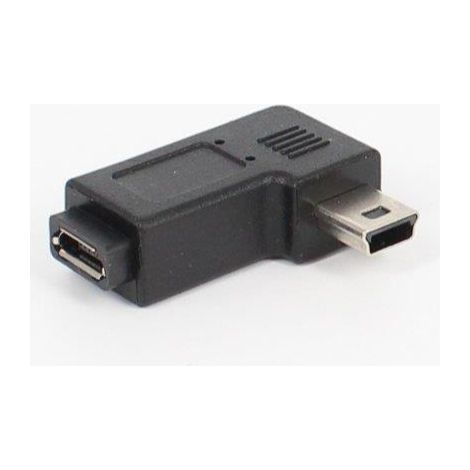 5-pin mini-USB male to 90° left-angled micro-USB female adapter cable, type V8 to V3T 34 (1/5)