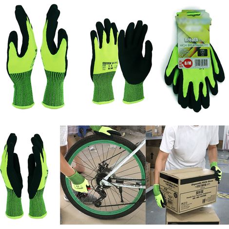 Gants de travail universels Wonder Grip avec doublure en nylon de calibre 13 et revêtement en mousse de nitrile, gants de jardinage résistants à l'abrasion (1/5)