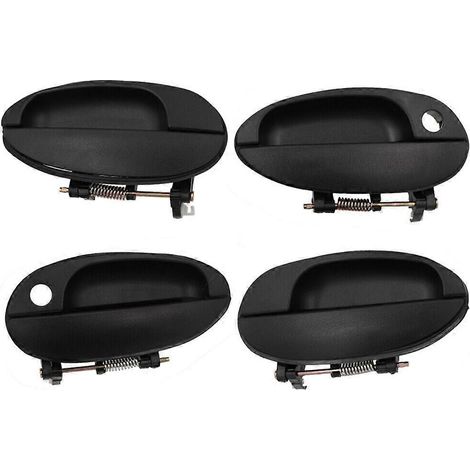 Juego de 4 manijas exteriores delanteras y traseras para puertas Daowoo Matiz y Chevrolet Spark 1998 1999 2000 2001 2002 03 04 2005 (1/5)