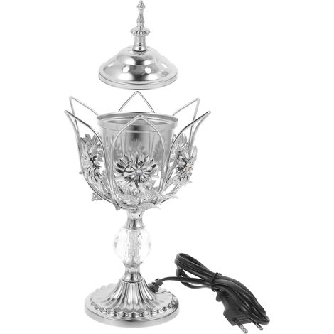 Brûleur Encens Électrique Oriental Centre de Table Brûleur Poêle à Encens Rétro pour Bureau Chambre Yoga (1/5)