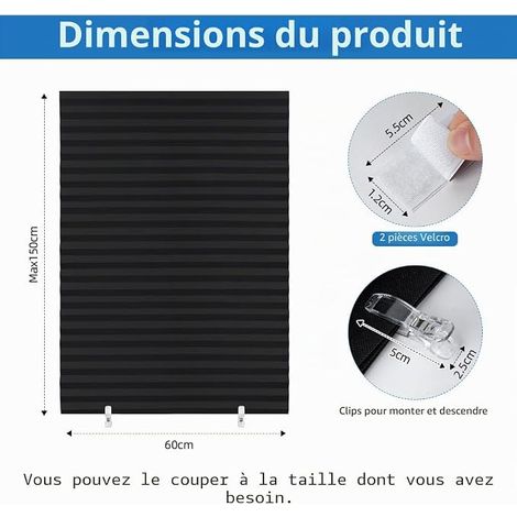 Pleated Blind, 60 x 150 cm, Pleated Curtains (1/4)