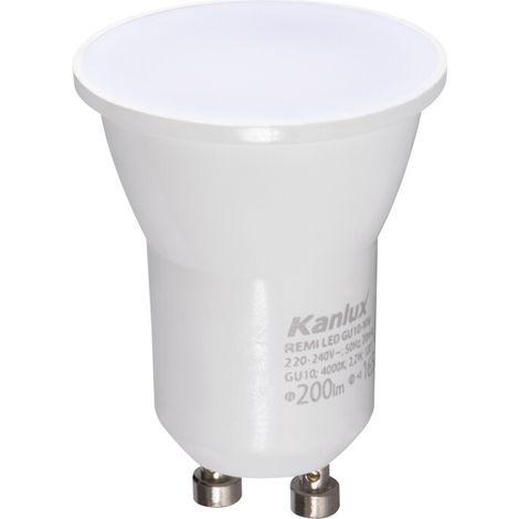 Ampoule LED GU10 - Spot Compact 2,2W - Blanc Naturel 4000K - 200lm (1/2)