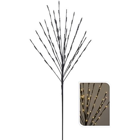 Weihnachtsbaum beleuchtet 80 LED - 110 cm - Dual Timer, Batterie, Außen
