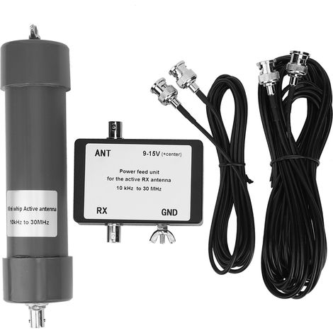 Antenne active mini fouet 10 KHz - 30 MHz avec câble portable pour communication radio