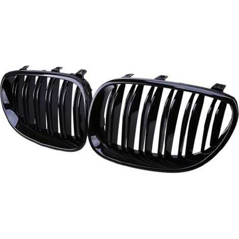 Doppelnieren-Kühlergrills für BMW 5er (E60/E61) M5 2003–2011, Schwarz Hochglanzlack