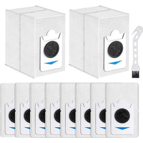 Packung mit 10 Staubbeuteln für den ECOVACS Deebot X2 COMBO T30S Saugroboter.