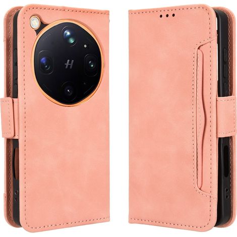 Funda tipo libro para Oppo Find X9 Ultra, ranura para tarjeta, rosa. (1/5)