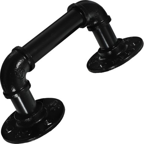 Poignée de Porte de Grange en Fer Forgé Rétro Longueur 10 CM Finition Acier Noir Poignée D’Entrepôt Robuste pour Porte de Garage Usage Intérieur et Extérieur Quincaillerie (1/5)