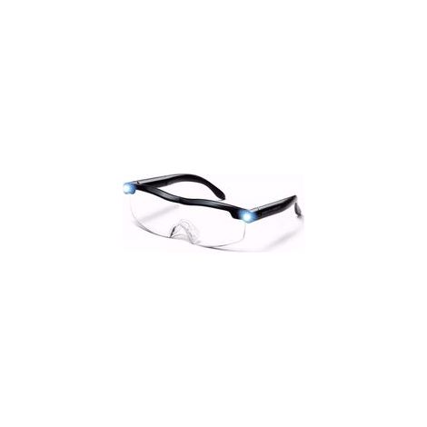 Lunettes de lecture agrandissantes avec pince et éclairage LED intégré, lentilles puissantes offrant un grossissement de 160 %, idéales pour la lecture, la précision dans les travaux de réparation et (1/5)