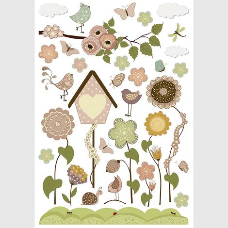 Sticker - Jardin joyeux - 42,5x65 cm (1/2)